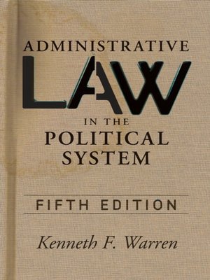 cover image of Administrative Law in the Political Sys